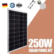 250W 12V Mono Solar Panel Caravan Home Off Gird Generator Battery Charging Power