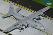 GEMINI200 (G2AFO1296) USAF C-130H (YOUNGSTON) 1:200 SCALE DIECAST METAL MODEL