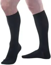 Allegro Essential Cotton Compression Socks Small (Black) 20-30mmHg