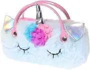 [COLLBATH] Portable Glasses Case Portable Eyeglass Case Eyeglass Holder Case Kids Glasses Case Glass Carry Pouch Eyeglass Pouch Glasses Cases Unicorn Glasses Case Sunglasses Hard Shell Child