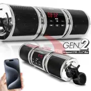 Waterproof Bluetooth Motorcycle Stereo Speakers Audio System BT USB AUX FM Radio