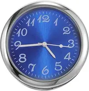Car Clock Time Clock Small Clock Tiny Clock Metal Clock Car Interior Clock Vehicle Clock Car Digital Clock Mini Clock Desk Clock Mini Auto Dashboard Clock Truck Clock Blue BUGUUYO