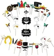 ASVP Shop Alice in Wonderland Party Props - Holding Signs for Mad Hatters Tea Party - Huge Pack - Party Supplies