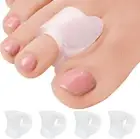 Toe Separators Hammer Toe Straightener - 4-Pack Big Toe Spacers Clear - Gel AU