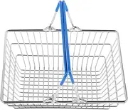 Miniature Shopping Basket for Cute Multi Use Metal Wire Storage Basket for Pretend Play and Grocery Fun for Nursery Bedroom and Home Organization