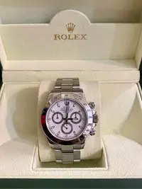 在飛比找Yahoo!奇摩拍賣優惠-Rolex 116520 白鋼王