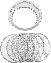 GAROZATION 1 Set Stainless Steel Garden Screen Stainless Steel Mesh Screen Scientific Soil Sieve Sifter for Gardening Small Garden Sieve Bonsai Soil Sifter Metal Garden Soil Sieve Silver