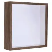 10x10 Shadow Box Frame Wood Dried Flower Display Stand Photo Frame Brown