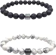[KOFISNI] Smoking Cessation Bracelet for Women Men Quit Smoking Nature Stone Bracelets Anti Smoke Naturl Beaded Spiritual Bracelets Helps Relief Anxiety Frustration Irritability Jewelry Gifts For Women Men
