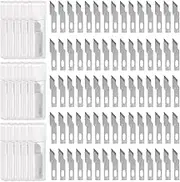 HARFINGTON 100pcs Exacto Knife Blades #12 Hobby Knife Replacement Blades Spare Precision Exacto Blades Hobby Knife Blade Refills for DIY, Art, Cutting, Carving, Scrapbooking, Stencil