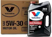 Valvoline High Mileage 150K with MaxLife Plus Technology Motor Oil SAE 5W-30 5 QT, Case of 3