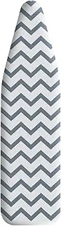 Chamgeco Ironing Board Cover and Pad 56x135CM, Standard Cotton Iron Pad Cover with Thick Padding, Scorch & Stain-Resistant Thick Padding with Elastic Edge, Heat Reflective Coating, Durable (Wavy)