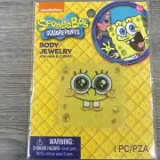 SpongeBob SquarePants Stick On Tattoo Costume Cosplay Body Jewelry Art