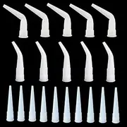 HAMUULL Curved caulking gun caulking nozzle, caulking extension nozzle, caulking extension nozzle, caulking tool gun (white 10+5+5 pieces)