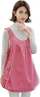 [KFJZGZZ] EMF Maternity Clothing,Radiation Protection Maternity Clothing Fabric Conductive Stretchable Breathable for RF/LF Blocking/Shielding,Pink-L