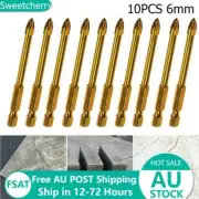 Versatile Hex Shank Drill Bits for Glass Marble Ceramic Tiles Pack of 10