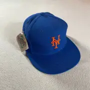 Vintage New York Mets Hat Mens 6 7/8 Blue Era Diamond Collection Wool USA New