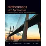 MATHEMATICS WITH APPLICATIONS IN THE MANAGEMENT, NATURAL, AND SOCIAL SCIENCES