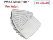 PM2.5 Face Mask Filter For Adult Anti Pollution Filters Pad 5 Layers Protection