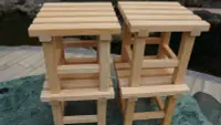 在飛比找Yahoo!奇摩拍賣優惠-安安台灣檜木--dd高級台灣檜木浴室小方椅-有縫ab