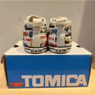 ［二手］日本限定🇯🇵CONVERSE × TOMICA 50週年聯名款 12.5 cm | 帆布鞋 拉鍊款