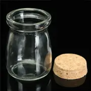 12BULK GLASS BOTTLES CORK LID 100mL Pudding Bottle Spice Lolly JarsWedding Party