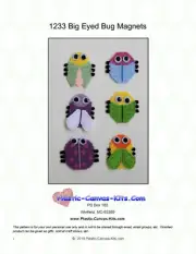 Big Eyed Bug Magnets- Plastic Canvas Pattern or Kit
