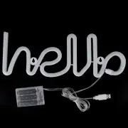 Led Neon Hello Modeling Lamp Proposal Decoration Neon Modeling (lamp Color: Pink