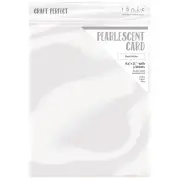 Craft Perfect Pearlescent Cardstock 8.5"X11" 5/Pkg-Pearl White PEARL-9527