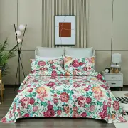 100% Cotton Lightly Quilted Coverlet Set Tongan Queen 230 x 250 cm