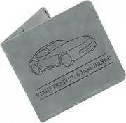 [COHEALI] Information Folder Credit Card Sleeves Pocket Wallet Friend Credit Card Wallet Automotive Passport Holder Women Car Registration and Insurance Holder Organizer for Car Pu