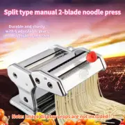 Stainless Steel Pasta Maker Roller +Handle Dough Cutter Noodle Making Machine 6"
