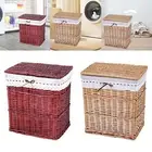 Laundry Hamper Laundry Basket Bin with Liner Bag Handwoven Storage Basket