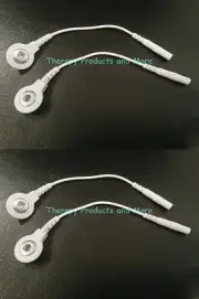 (4) Electrode Lead Wire PIN-TO-SNAP ADAPTERS Compatible w/TENS 7000 & 3000 Units