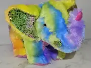 Multicolor Elephant Plush Stuffed Animal NEW SOFT FAST SHIPPING So Cute