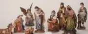 Nativity Set Removable Jesus 12 piece Kings Animals 8 inch Scale Tallest People