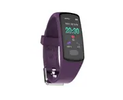 0.96inch Color Screen Blood Pressure Heart Rate Monitor Sport bluetooth Smart Wristband Watch-PURPLE