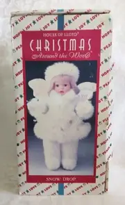 House of LLoyd Christmas Angel Snow Drop Doll w/ Stand