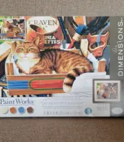 Dimensions PaintWorks Paint By Number Kit -"Cat Signs"-14" x 11" -New