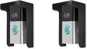 Binxind 2X Doorbell Rain Cover Ring Doorbell Anti-Glare Cover, Steel Doorbell Weather-Blocking Cover Protection