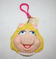 VNTG Miss Piggy Applause Muppets Small Coin Holder Change Purse Clip NEW