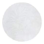 Cotton 120cm Leaf Floor Mat Carpet Rug Round Bedroom Home/Office Decor White