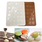 30-cavity Silicone Pastry Cake Macaron Macaroon Oven Baking Mould Sheet Mat 2pcs