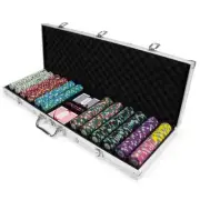 New 600 Poker Knights Poker Chips Set with Aluminum Case - Pick Denominations!
