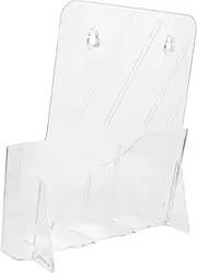 NUOBESTY Rack Card Holder Flyer Stand Flyer Holder Stand Magazine Storage Shelf Transparent Brochures Holder Folder Magazine Rack Closet Organizers Pamphlets Display Stand Office File Stand