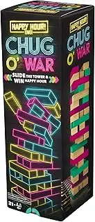 Spin Master Games, Chug O War Tumbling Tower, Adult Party Game for Happy Hour Hangs, 4 & Up Players, for Ages 21 & Up