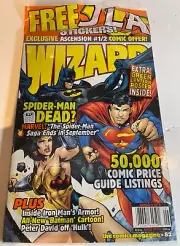 Wizard Comics Magazine June 1998 #82 Polybag Sealed Justice League With Inserts