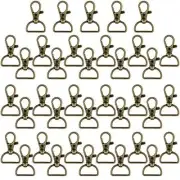 35 Pieces Swivel Clasps Lanyard Snap Hooks Keychain Clip Hook 25 mm Bronze