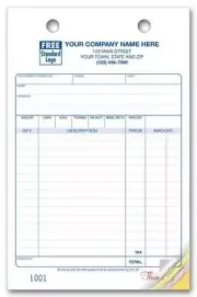 500 Multi-Purpose 2 Part Register Forms, Large Format Nebs/Deluxe No.610