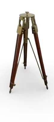 60" Tripod Nautical LARGE Vintage Theater Stage Industrial Nautical Tripod Stand